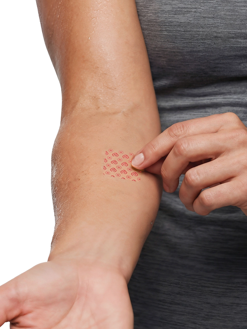 Freedom patch on a forearm